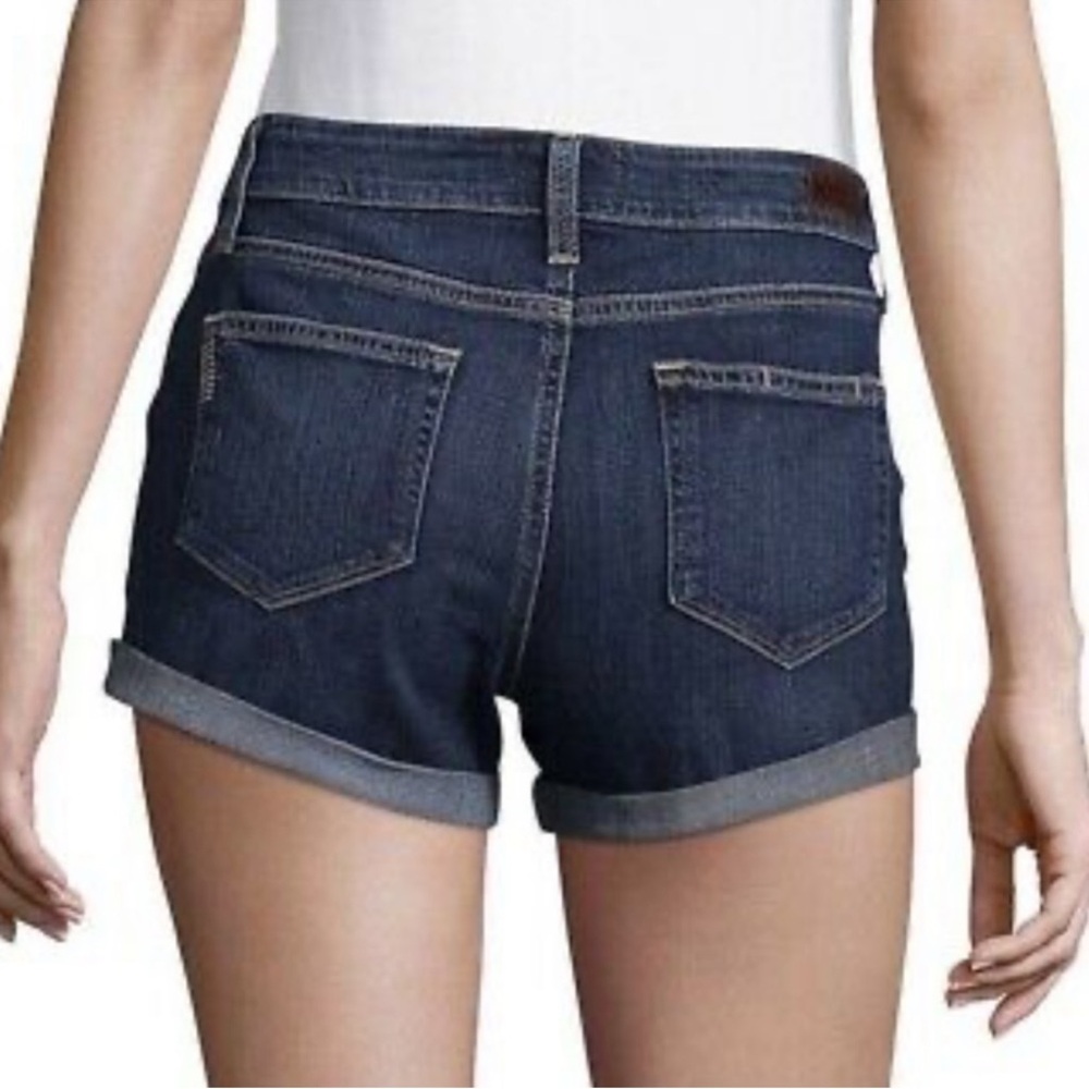 Paige Jimmy Jimmy Cuffed Denim Shorts 25 Blue Juliana